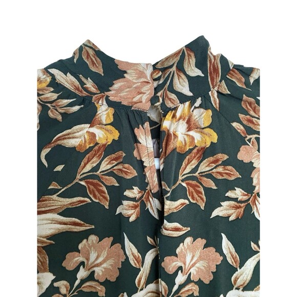 H&M Green Floral Baby Doll Dress Tunic - Picture 5 of 7